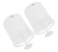 2 Pièces Fabricant de Mousse Faciale Manuel en Plastique Blanc | Nettoyage Doux, Mousse Plus Riche, 2 Gobelets Inclus, Usage Portable et Salle de Sport