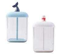 2 Pièces Fabricant de Mousses Faciales Manuel Portable en PP | Mousse Dense, Économie de Nettoyant, Format Compact, Usage Maison, Blanc et Bleu