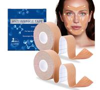 2 Pièces Face Lifting Tape, Patch Anti-Rides, Patch Anti Rides Visage, Face Lift Tape Lift Visage, Patchs Pour Rides Du Lion, Patches Faciaux Pour Raffermir La Peau (2,5cm X 5m)