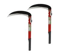 2 pièces ¿ Faucille pliable 39 cm,jardinage multi-usages,faucille à gazon pour désherbage,faucille de sécurité portable pour la randonnée d'urgence,outils faux,lame 21 cm