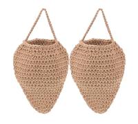 2 Pièces Faux Nid de Guêpes en Corde de Coton, Déco Rustique | Aspect Réaliste et Design Bionique, Pose Facile Près des Mangeoires, Toute L'année