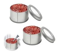 2 Pièces Fer A Souder Nettoyant Pour Panne,Etain A Souder Activateur De Panne,Laiton Fer A Souder Etain Nettoyant,Pas Besoin D'Ajouter D'Eau Flux Soudure éPonge à Souder,Soudure Accessoires