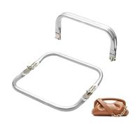 2 Pièces Fermeture Sac à Crochet Clic Clac pour Sacs,Fermeture Clutch Sac En Forme De U Poignée Intérieur Baiser Poignées Sacs Crochet aluminium pour portefeuilles,pochettes et DIY (200 * 90mm)