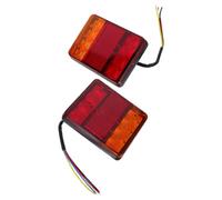 2 Pièces Feu Arrière de Remorque 12v à LED 8 Diodes, Abs | Installation Facile, Forte Luminosité, Résistance aux Intempéries, Technologie LED Avancée, Usage Toutes Saisons