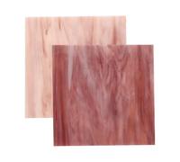 2 Pièces Feuilles de Verre Colorées pour Mosaïque DIY Art Mural | Carreaux de Verre Solide, Accessoires de Bricolage, Décoration Intérieure Soi-même, pour Mur et Cathédrale