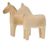 2 Pièces Figurine Cheval en Bois Inachevée, Décorative, à Peindre