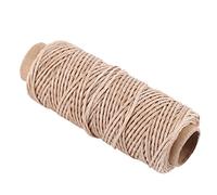 2 pièces fil ciré, ficelle cirée ficelle cirée fil de lin ciré fil de cuir fil ciré pour fil de cire en cuir pour la couture du cuir 150D 50 m (Fibre de polyester et cire 3)