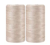 2 Pièces Fil De Nylon De Lin De Glace, Fil De Crochet En Nylon De 100%, Fil À Tricoter À La Main, Convient Pour Tresser Des Chapeaux D'été, Des Chaussures Et Des Coussins De Soleil, 3,53 Oz/pièce, Lar