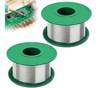 2 Pièces Fil de Souder 0,8 mm 50g, Étain à Souder Sans Plomb Sn99.3 Cu0.7