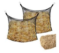 2 Pièces Filet A Foin 90 X 60cm Filet À Foin Pour Chevaux, Sac À Foin Pour Chevaux Filets À Foin Filet D'alimentation Filet De Nourriture Pour Foin Pour Une Alimentation Adaptée À L'espèce Noir