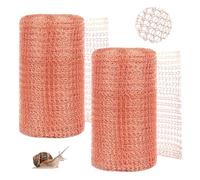 2 Pièces Filet De Cuivre Tricoté, 12.7cm * 6m Filet De Cuivre Contre Les Escargots, Fil De Cuivre Contre Les Escargots, Bande De Cuivre Contre Les Escargots pour Chauve-Souris, Oiseaux