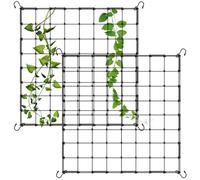 2 Pièces Filet De Soutien pour Plantes - Filet De Culture Élastique avec Crochets, Treillis Elastique 150 * 150CM, Filets De Treillis pour Jardinage Plantation Tente Plante Grimpante