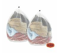 2 Pièces Filet Linge Machine à Laver, 40 x 50 cm Sac Linge Machine a Laver, Avec avec stop cordon, Sac Lavage Linge Delicat Empêche les Vêtements de se Déformer