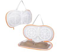 2 Pièces Filet Machine a Laver avec Support 3D Filet Linge Machine à Laver Filet de Lavage Filet Lavage Machine à Laver pour Soutien-Gorge à Linge Culotte Chaussettes