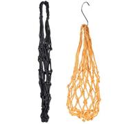 2 Pièces Filet Mangeoire à Volailles en Nylon, Anti-gaspillage | Suspendre avec Crochet, pour Potiron et Chou, Nettoyage Facile, Alimentation Lente, Clôture