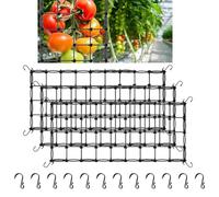 2 Pièces Filet Palissage, Filet de Tente de Culture avec Crochet, Filets de Treillis de Tente de Culture, Treillis Élastique avec 18 Crochets, pour Plantes, Légumes, Fruits et Fleurs(120 * 60 cm)