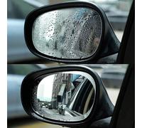 2 pièces Film clair anti-pluie pour voiture, protection contre les lentilles arrière buses, autocollant imperméable pour voiture Taille UniqueABS