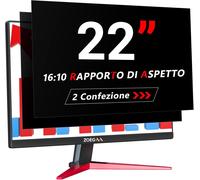 2 pièces Film de confidentialité Moniteur 22 Pouces 16:10 développé et Produit en Usine,Filtre de confidentialité Amovible et Anti-lumière Bleue Moniteur 22 Pouces pour HP Dell Acer ASUS SAMS