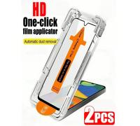 2 pièces Film de protection d'écran en verre trempé HD transparent compatible avec Samsung Galaxy S25, S24 Ultra, A16, A26, A36, A56, compatible avec Xiaomi Redmi Note 14, 13 Pro Poco, 14T, dureté 9H,