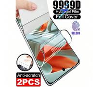 2 pièces Film protecteur d'écran hydrogel ultra clair à couverture complète compatible avec Pixel 6/7/8/9/10 Pro/Edge 70/60/50 Fusion, auto-cicatrisant, anti-rayures, installation facile, anti-explosi