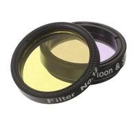 2 Pièces Filtre 1,25 Pouces en Alliage et Plastique | Anneaux Filetés, Bord Moleté, Visser Simple, Jaune Pourpre, pour Lune et Planète Géante