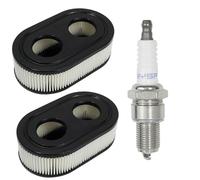2 Pièces Filtre à Air et 1 Pièces Bougies D'Allumage Remplace pour Briggs & Stratton Tondeuse 798339 798452 593260 093000er, Filtres et Bougie de Tondeuses Détachées Rechange Gazon Haute Performance