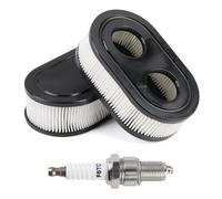 2 Pièces Filtre à Air pour Briggs & Stratton 4247 593260 798452 5432 5432K Moteur et Bougie d'allumage F6TC, Filtres à Air Tondeuses Remplace pour 798339 093000er Détachées Rechange Gazon