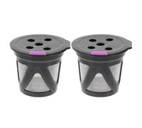 2 Pièces Filtre à Café Réutilisable en Plastique, Grand Volume