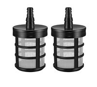 2 Pièces Filtre À Sédiments De Jardin 2 Pièces - Filtre Haute Pression Lesté Submersible, Filtre D'irrigation En Acier Inoxydable Avec Tamis À 50 Mailles, Crépine De Tuyau