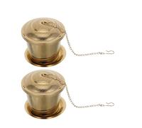 2 Pièces Filtre à Thé pour Tasse Infuseur à Maille Fine 6,5cm