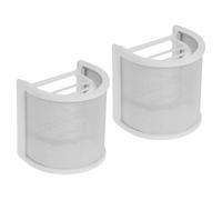 2 Pièces Filtre Anti-pop du Microphone en U, Métal Blanc