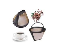 2 Pièces Filtre Cafe Reutilisable, Filtre Permanent, Filtre Universel Cafetiere, 100 Mailles Filtre à Café, Acier Inoxydable 304, fy