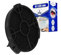 2 Pièces Filtre Charbon Hotte Aspirante Ø 130 mm Modèles CARBFILT4 avec Code Original ART00801 02859394 pour B&Q pour Cata pour Cooke & Lewis pour Designair pour Elica pour MyAppliances - MONTERAL