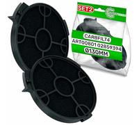 2 Pièces Filtre Charbon Hotte Aspirante Type 58 avec Code Original 4055374690 pour AEG CFC00380 pour Elica C00308179 pour Indesit 482000009756 pour Whirlpool - Garantie de 5 Ans - ONIX TECH