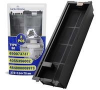 2 Pièces Filtre Charbon Hotte Aspirante Type 60 372x114x75 mm avec Code Original 484000008973 pour Whirlpool 4055356002 405535600/2 pour AEG pour Electrolux C00501764 pour Indesit - MONTERAL