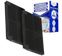 2 Pièces Filtre Charbon pour Hotte Aspirante 225x155x20 mm avec le Code Original 902980062/1 9029800621 50232980008 9029794105 pour Electrolux 92X3413 pour Brandt - MONTERAL