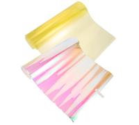 2 Pièces Filtre de Lumière Autocollant Pet 100x40cm Rouge Jaune | Installation Facile et Retrait Simple, Usage Maison ou Fenêtre, Résistance à Décoloration L'usure