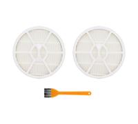 2 pièces Filtre de Rechange Compatible avec les aspirateurs Kärcher VC3 1.198-125.0, 2.863-238.0 - Kit de Filtres avec 2 filtres HEPA et 1 brosse de nettoyage