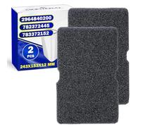 2 Pièces Filtre Éponge pour Sèche Linge 243x153x12 mm avec le Code Original 2964840200 pour Beko pour Blomberg - MONTERAL