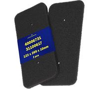 2 Pièces Filtre Seche Linge 40006731 pour Candy et pour Hoover a Des Dimensions 269 x 123 x 10 mm Filtre Mousse de Seche Linge Pompe a Chaleur avec Garantie de 10 Ans - Monteral