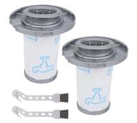 2 Pièces Filtres HEPA pour Aspirateur Rowenta, Compatibles X-Force Flex 8.60/RH9611/RH9637/RH9638/RH9639/RH9677/RH9678/RH9679/RH9680/RH6821/RH6837/RH6838/RH6878, Remplacent ZR009006, 2 Brosses