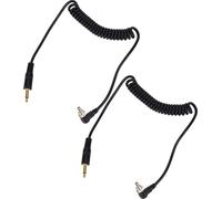 2 pièces Flash PC Sync Câble de flash Câble de synchronisation universel Câble de connexion 3,5mm sur connecteur avec vis pour appareils photo numériques