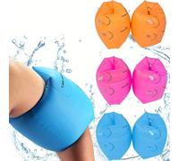 2 pièces Flotteurs de piscine Rooxin pour adultes et enfants, anneau de nage, tube de natation, équipement de jeu aquatique, bouées gonflables, brassards de natation, jouet de piscine - couleur aléato