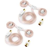 2 Pièces Fm Am Ukw Dipole Intérieure Antenne Connecteur Coaxial 75 Ohms Récepteur Hifi Stéréo Système Tuner Fm Radio