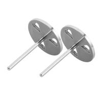 2 Pièces Foret pour Enlever les Cuticules en Métal Argenté, Embout | Lime à Pieds de Salon, Axe Creux à Trois Cœurs, pour Résidus D’ongle et Vieux Vernis