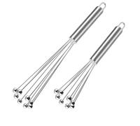 2 Pièces Fouet Bille Acier Inoxydable,Fouet Manuel Ensemble De Fouets pour Cuisiner Batteur à Main pour Cuisinerà Domicile, Mélanger, Fouetter