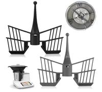 2 Pièces Fouet Papillon pour Ther-momix TM5 TM6 TM31 Mélangeur Fouet Batteur Accessoire Ther-momix Accessoires Mixeur pour Mélange Pâte, éPices, œUfs, Fromage, Farine(noir, gris)