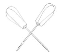 2 Pièces Fouets en Acier Inoxydable pour Batteur Électrique | Accessoire de Remplacement pour Mixeur à Main, Mélange, Nettoyage Facile, Rangement Compact, Argenté