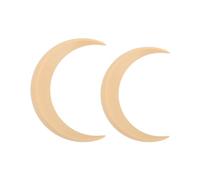 2 pièces fourchette à cheveux de lune, bâton d'épingle à cheveux de lune belle épingles coiffure portatives décoratives en ABS pince barrettes accessoires pour les cosplays (Beige)