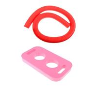 2 Pièces Frite de Natation Bâton de Flottabilité Jouet Aquatique et Bâton D'Entraînement Léger et Réutilisable Adapté pour L'Aérobic Aquatique et La, Rose Rouge